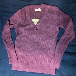 💜Purple sweater, long sleeve, super soft stretch